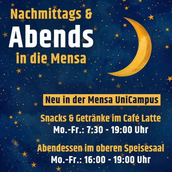 Zum Abendessen in die Mensa